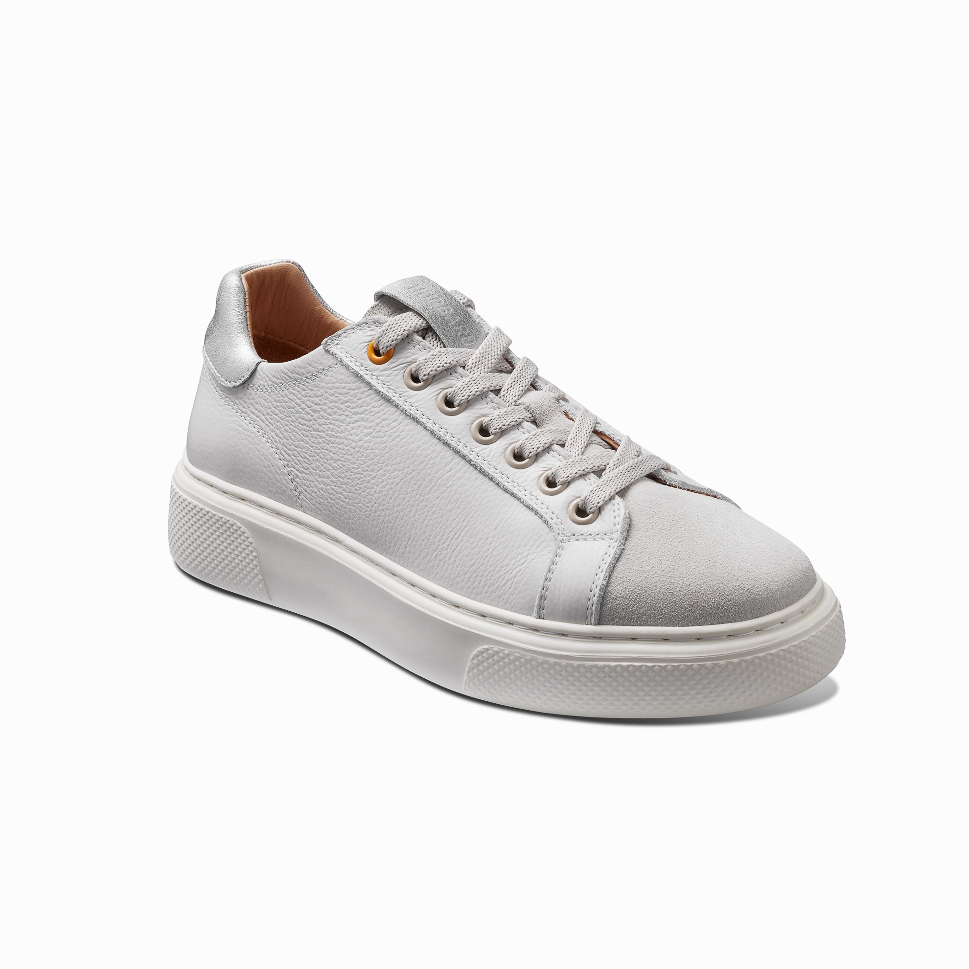 Affordable Luxury Women's Sunset Sneaker 2.0-Taupe Leather | Samuel Hubbard