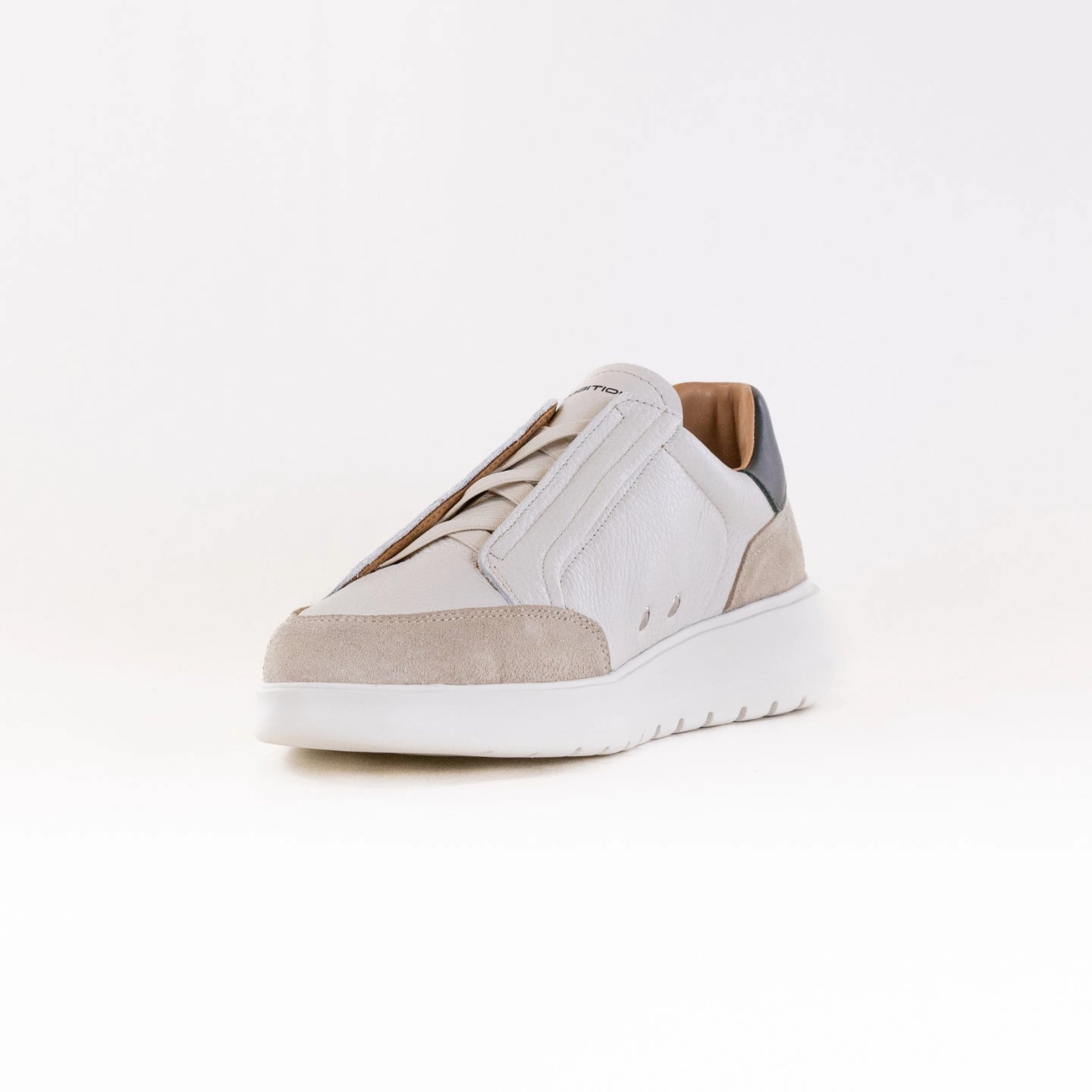 Ambitious Hover Slip-On Sneaker 13721A (Men's) - Beige Leather Combi Slip On Design