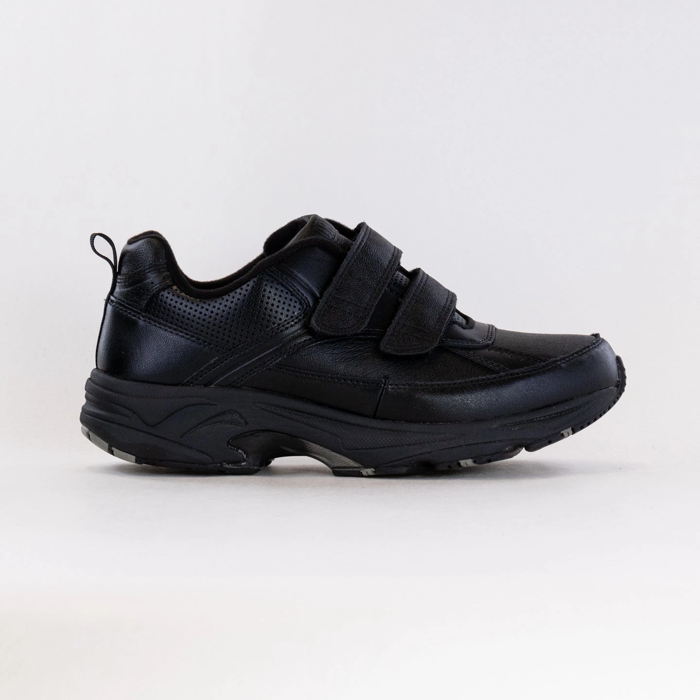 Drew Jimmy (Men's) - Black Leather Indoor Daily Breathable Shoes