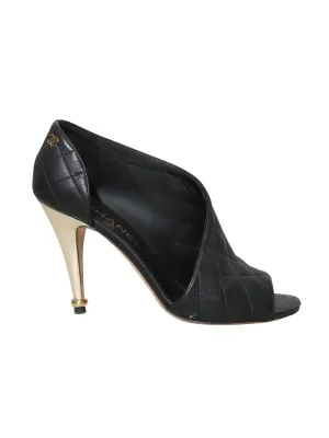 Quilted Leather D'Orsay Pumps