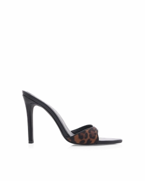 QUINBY - LEOPARD-BLACK Side Slit QUINBY - LEOPARD-BLACK Trendy Pumps Bold Statement