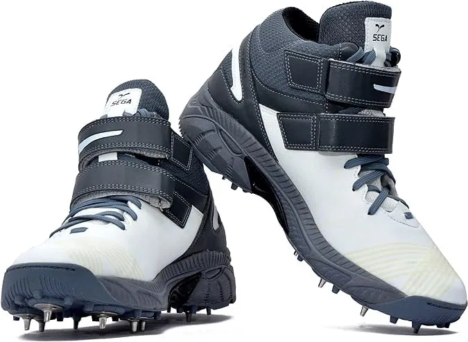 QUIVE SEGA Bold Cricket Shoes Metal Spikes