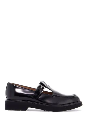"brushed leather mary-jane DX0107 9EM BLACK