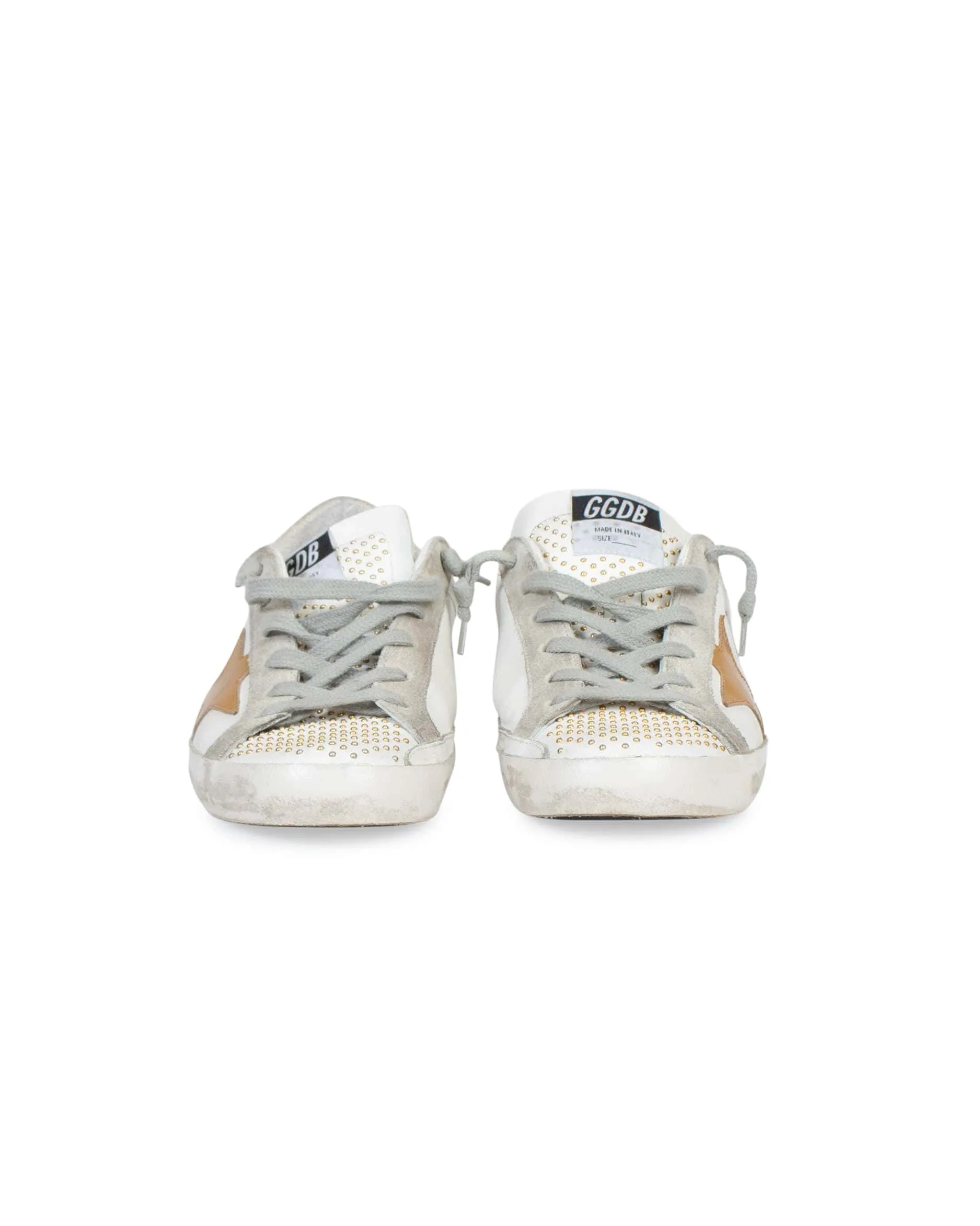 "Micro Gold Stud Superstar" Sneakers