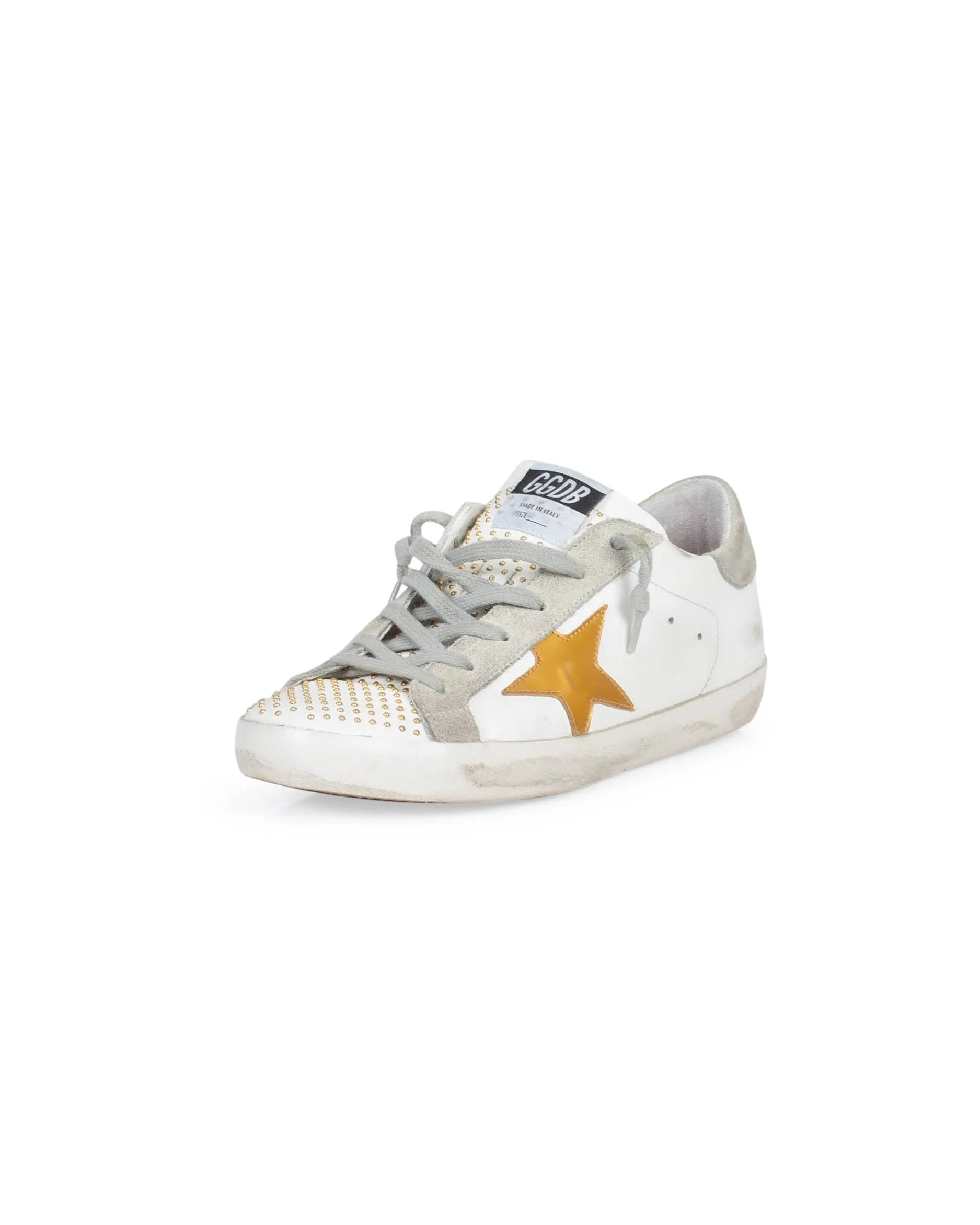 "Micro Gold Stud Superstar" Sneakers