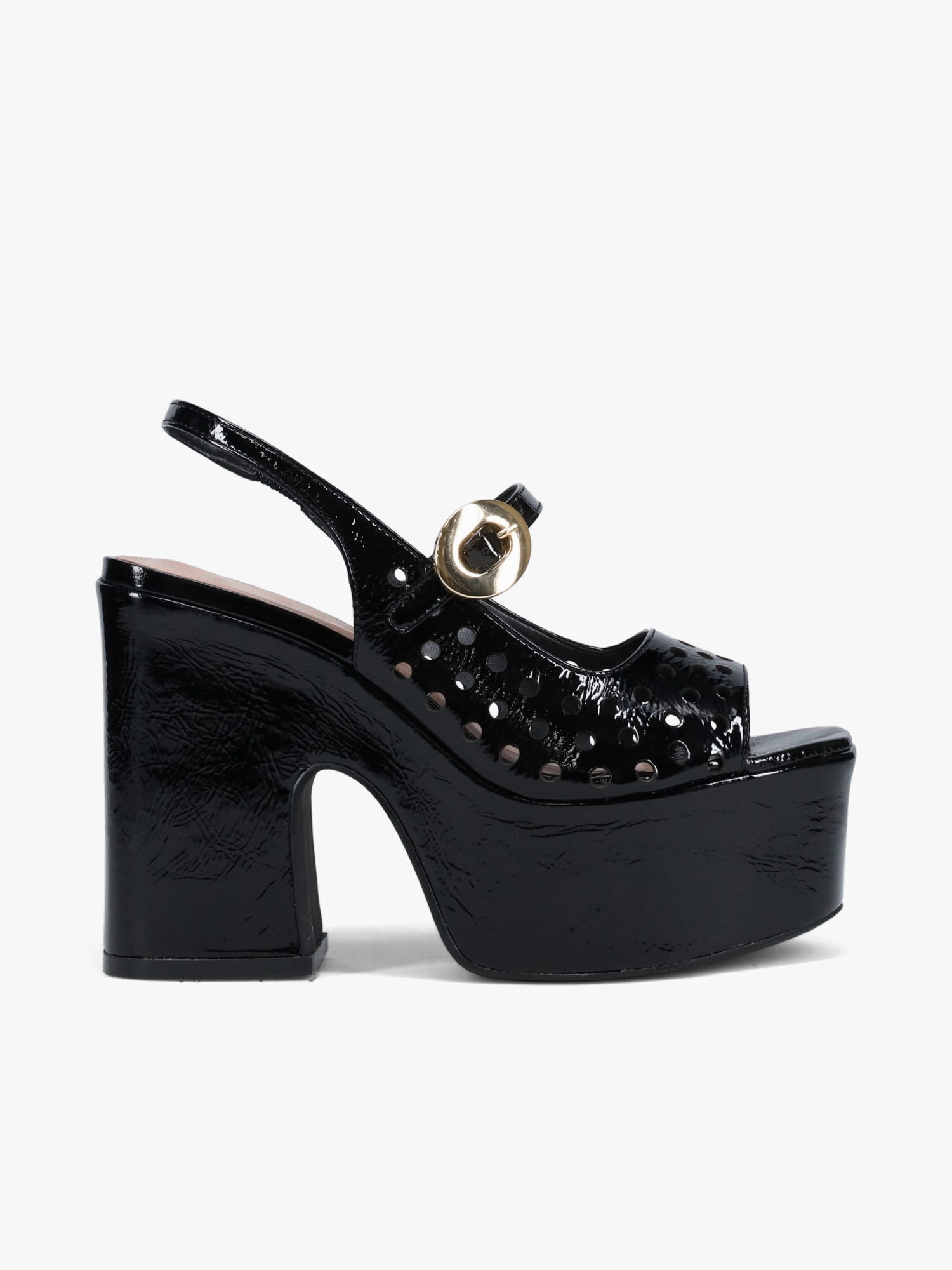 Cushioned Footbed Design Ralis Preto Verniz Show
