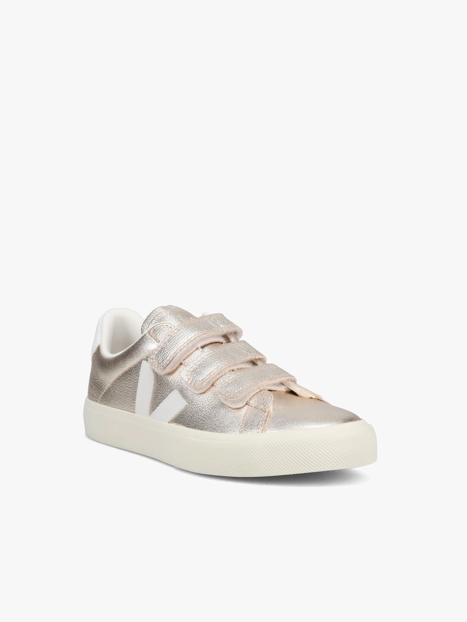 Stacked Heel Work Day Recife Platine White Chromefree Leather