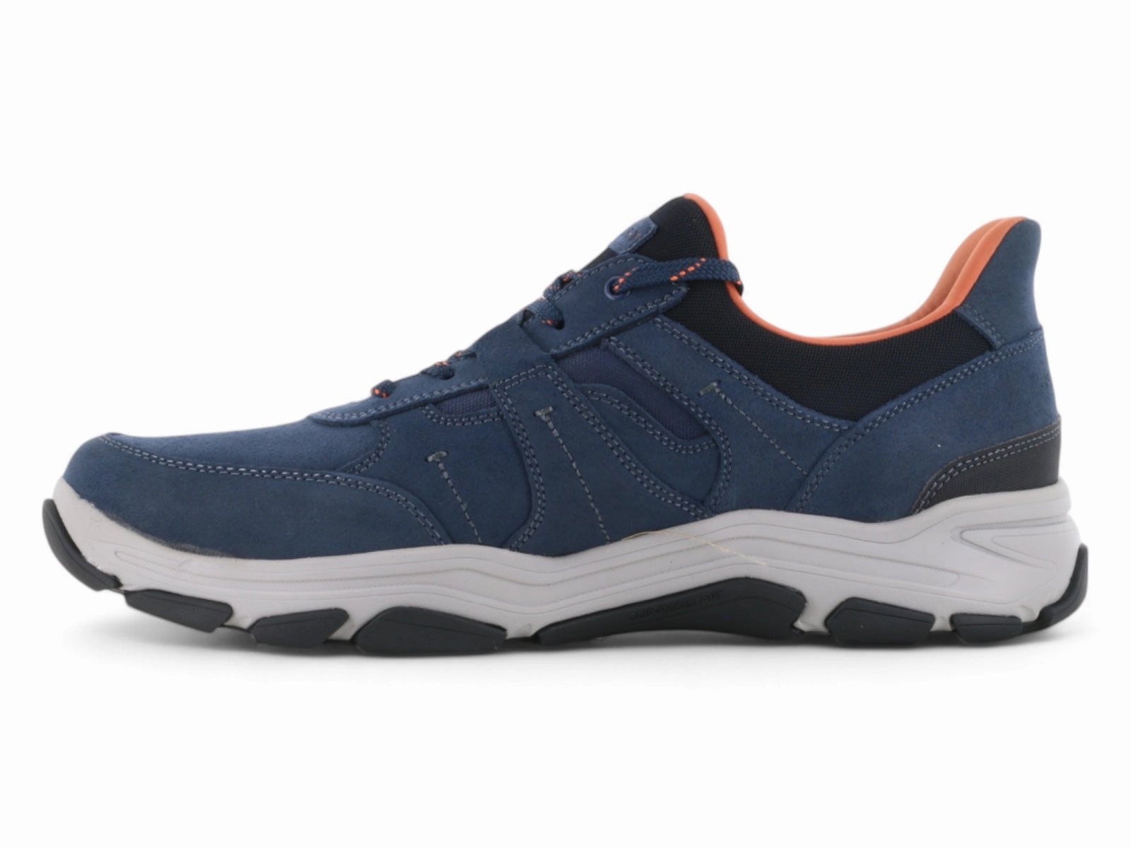 Comfy Ride Heavy Walk Rockport Rhett Step Activated Walking Shoes Blue
