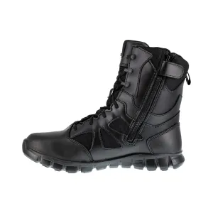 Reebok Sublite Cushion Women's 8" Tactical Waterproof Boot with Side Zipper - Black
