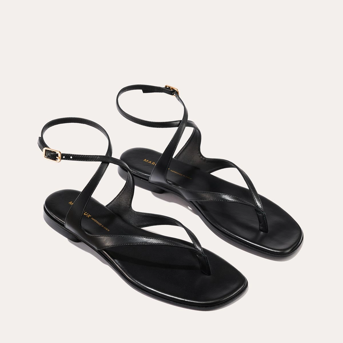 Light Arch Water Friendly The Palermo Sandal - Black Nappa