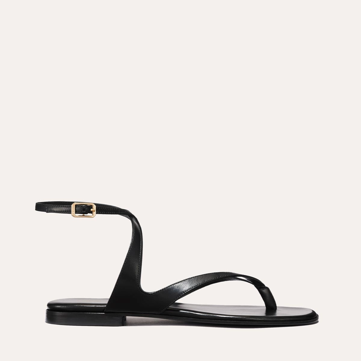 The Palermo Sandal - Black Nappa Closed Toe