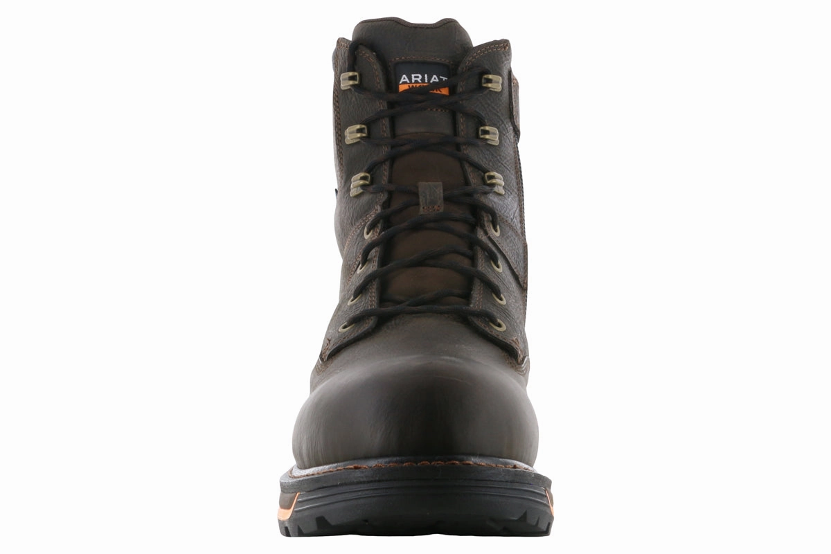 Work Ready Outdoor Protective Shoes Ariat Big Rig 8" Waterproof Soft Toe Side Zip Boot