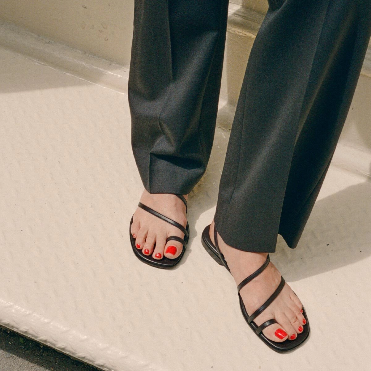 The Positano Sandal - Espresso Nappa Night Fun