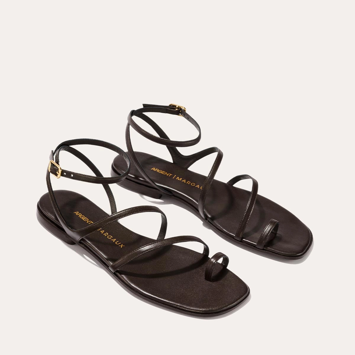 The Positano Sandal - Espresso Nappa Sun Kissed