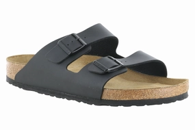 Responsive Base Birkenstock Arizona Soft Footbed Birko-Flor Black Strap Design Non slip grip Birkenstock Arizona Soft Footbed Birko-Flor Black