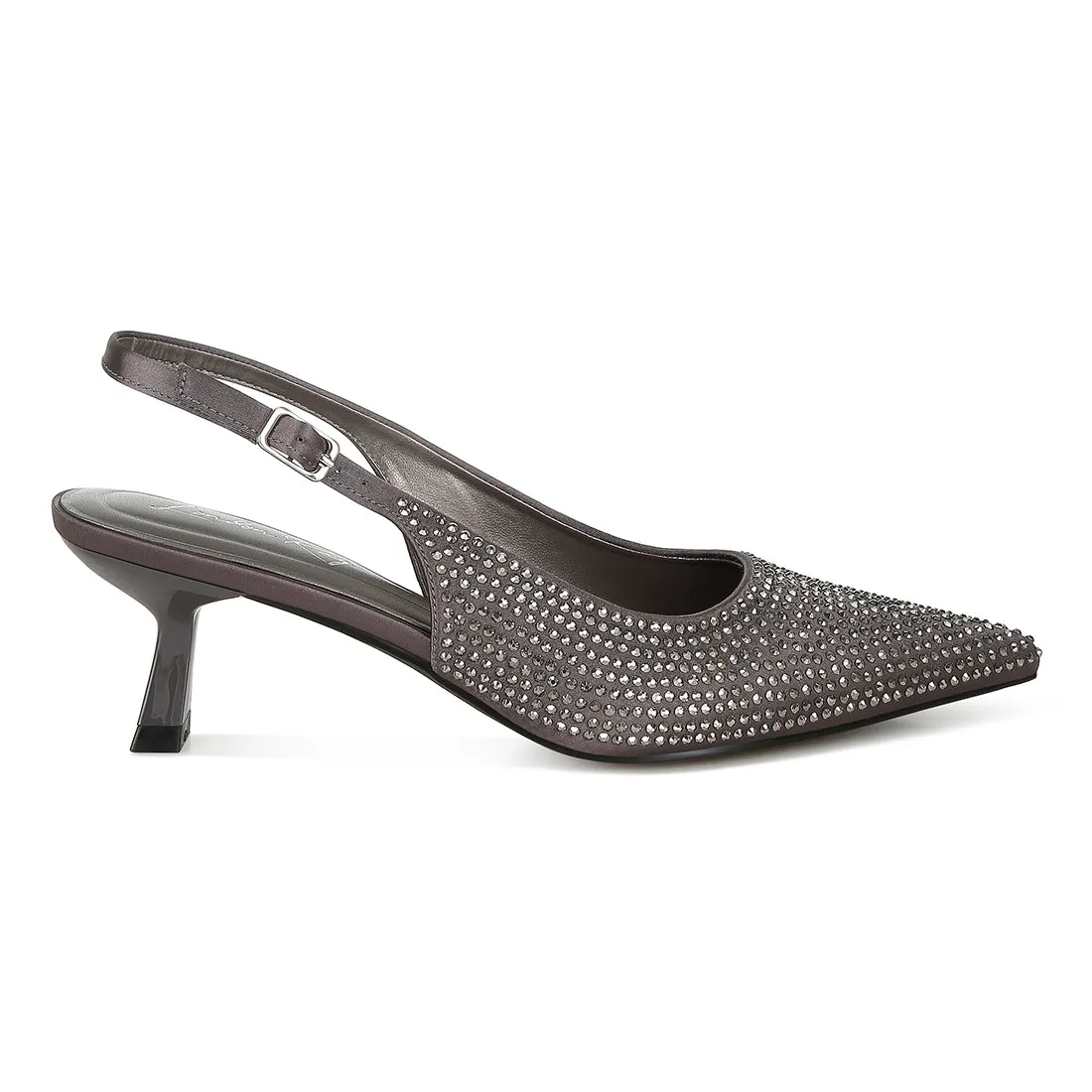 Rhinestones Embellished Slingback Sandals