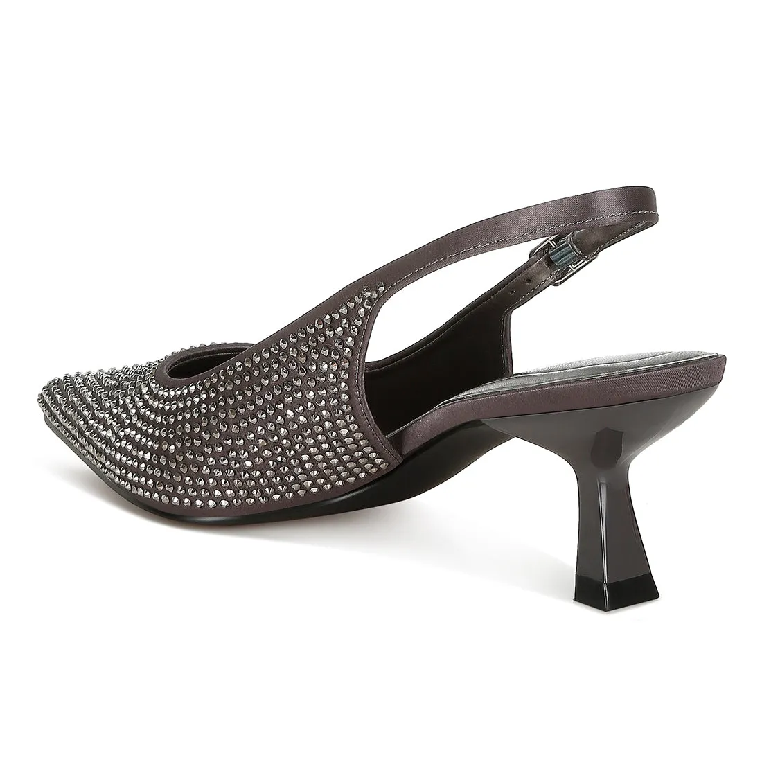 Rhinestones Embellished Slingback Sandals