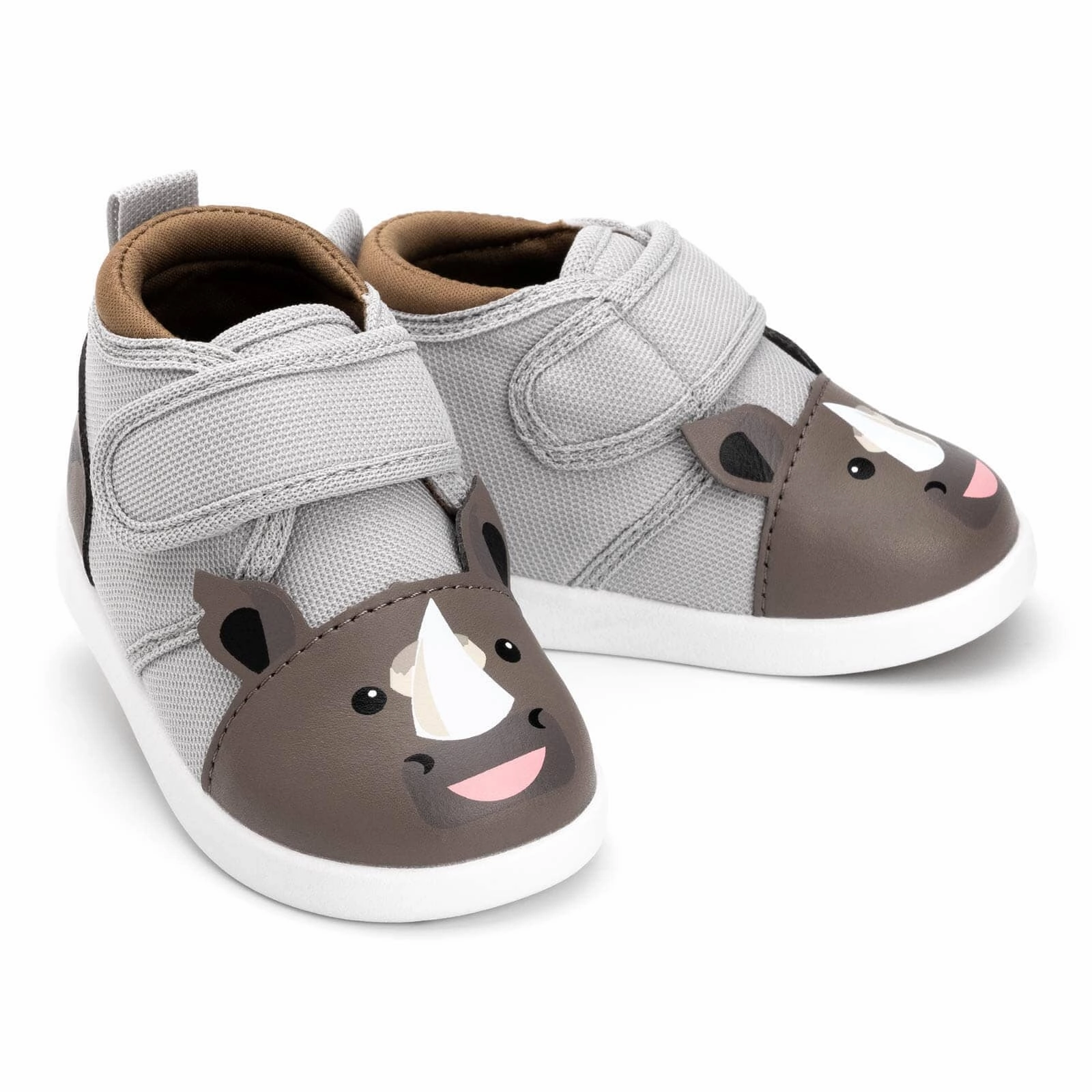 Rhino Squeaky Toddler Shoes | Gray Shock Absorbing Bright Gold