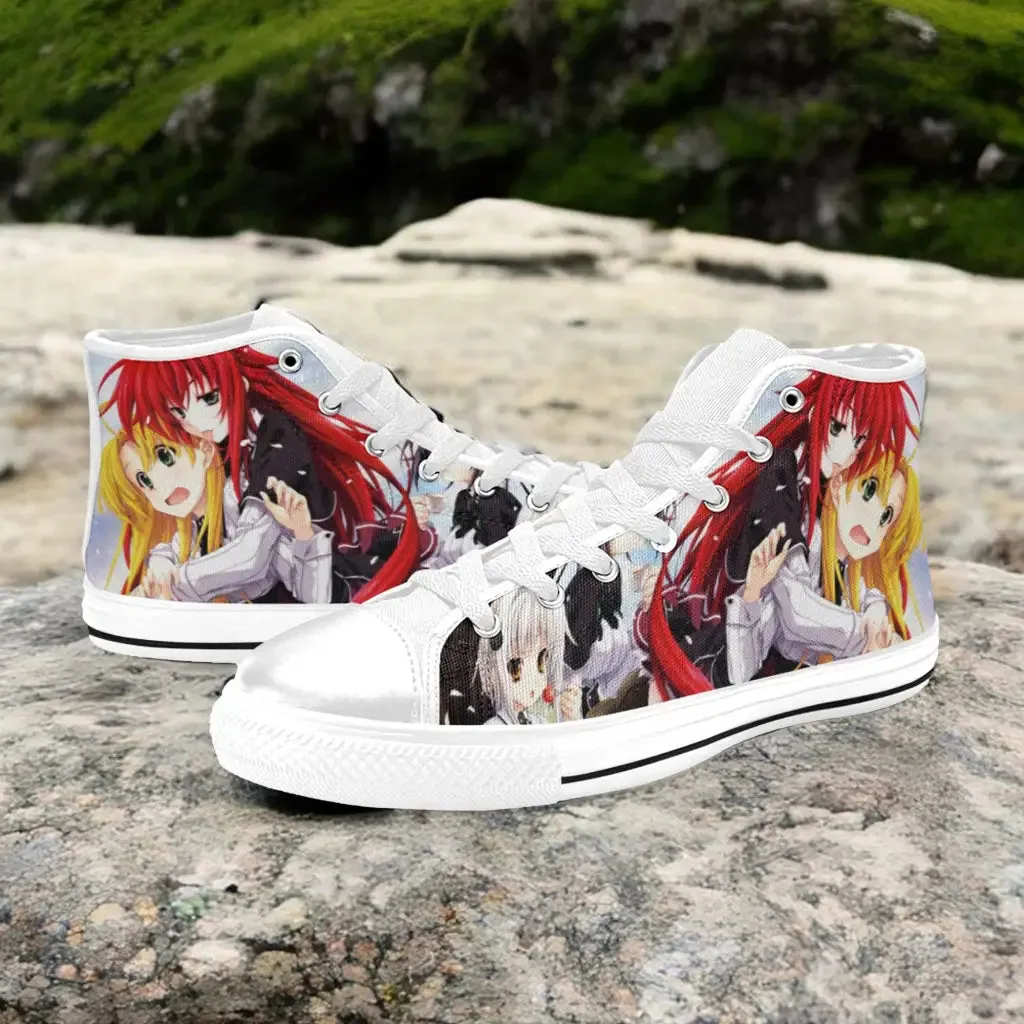 Rias Gremory Asia High School DxD Shoes High Top Sneakers for Kids and Adults