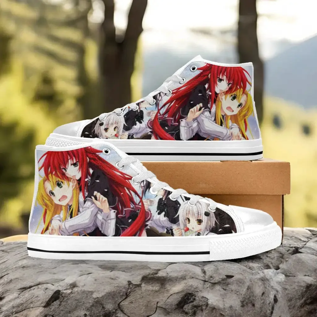 Rias Gremory Asia High School DxD Shoes High Top Sneakers for Kids and Adults
