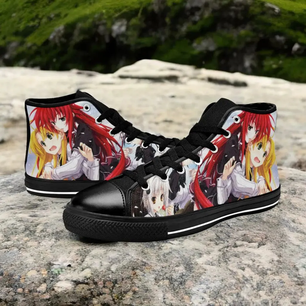 Rias Gremory Asia High School DxD Shoes High Top Sneakers for Kids and Adults