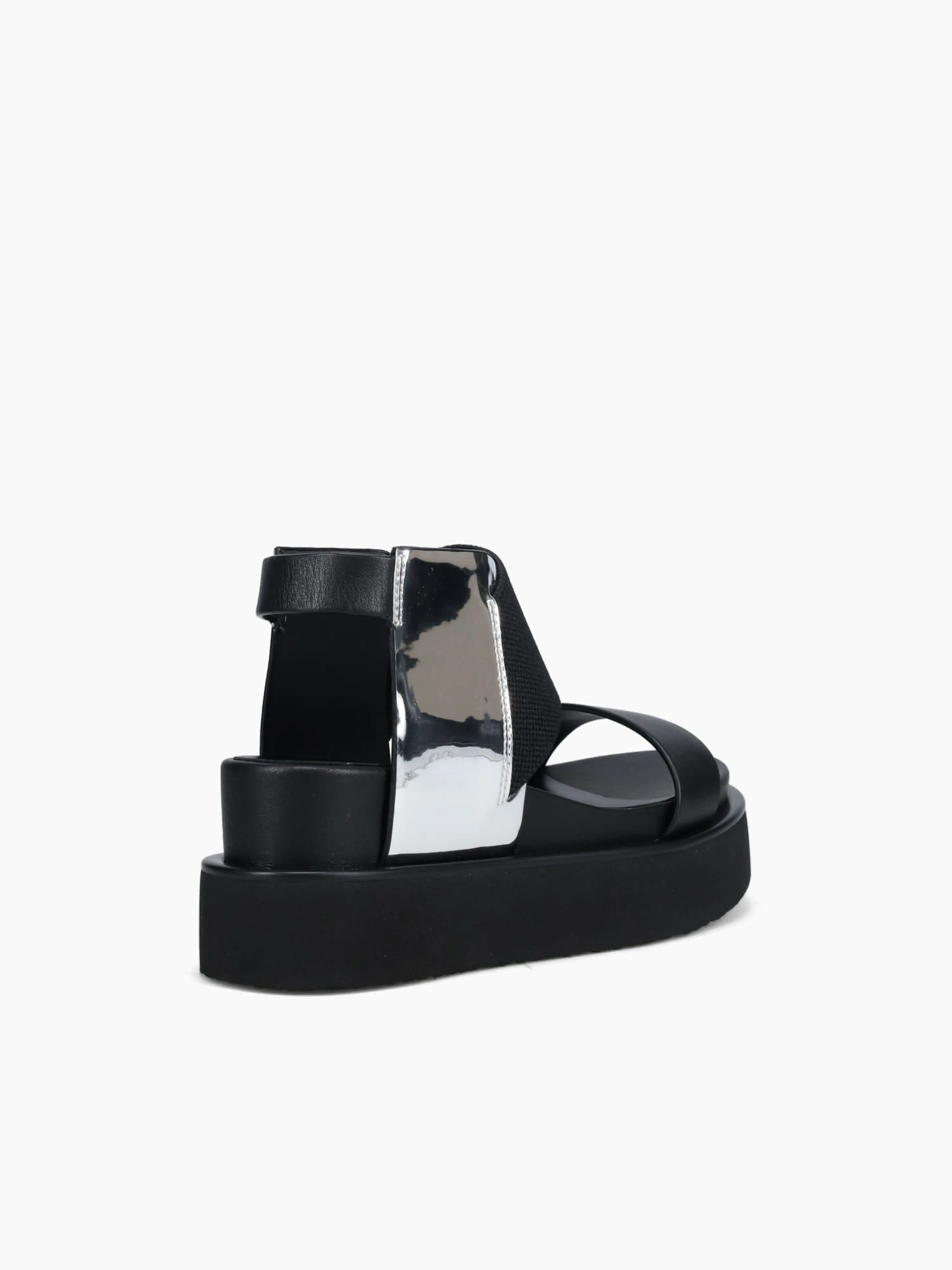 Rico Sandal Mirror Silver Ii Nappa Shock Absorption Technology Comfortable For All-Day Wear