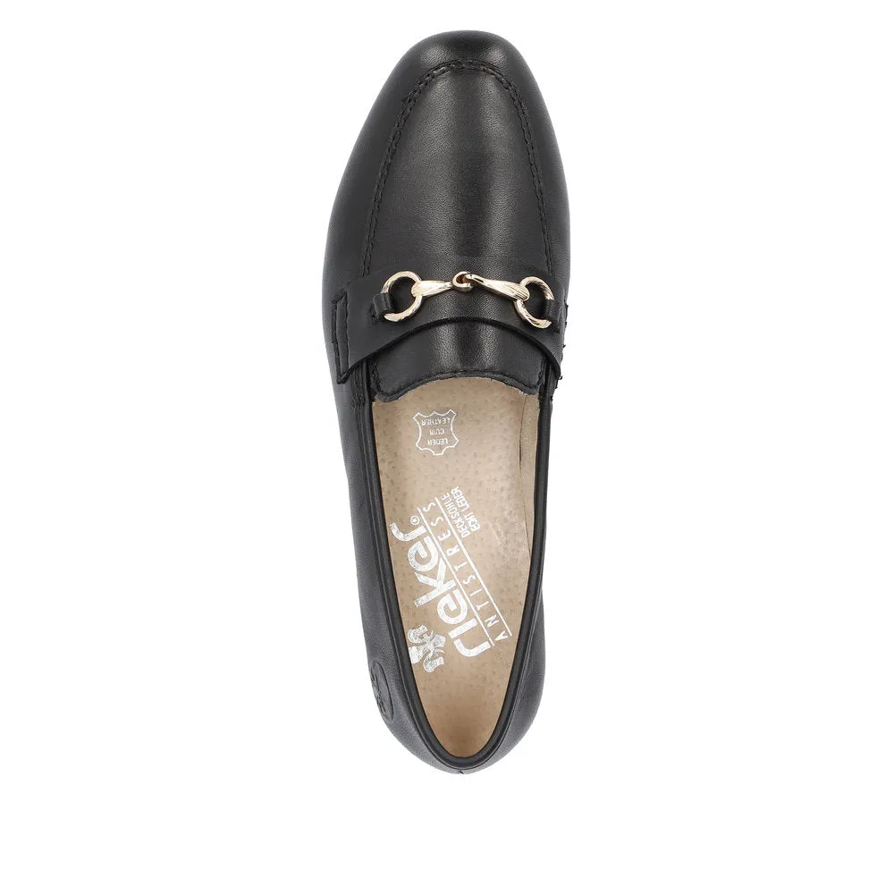 Rieker Ladies Snaffle Trim Loafer Shoe