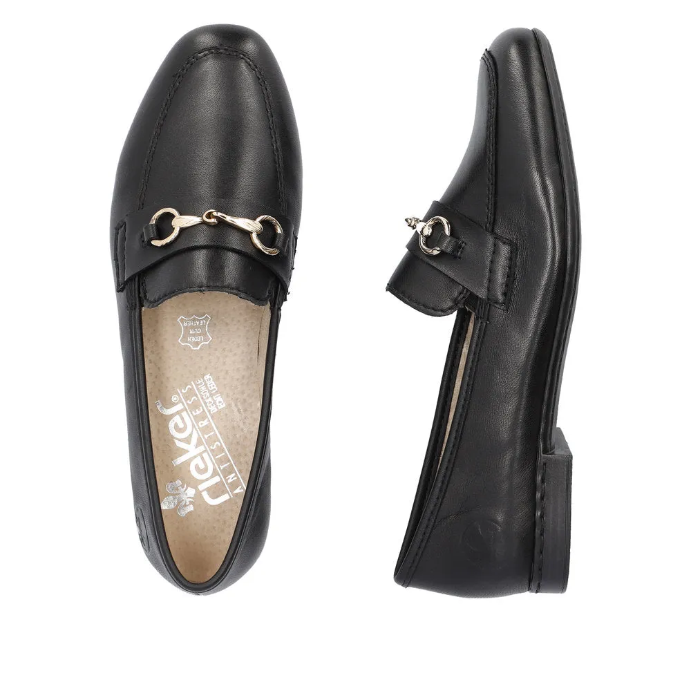 Rieker Ladies Snaffle Trim Loafer Shoe
