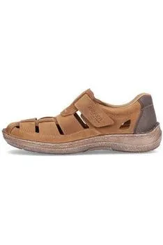 Rieker Mens Leather Fisherman Sandal 03078-25 Brown