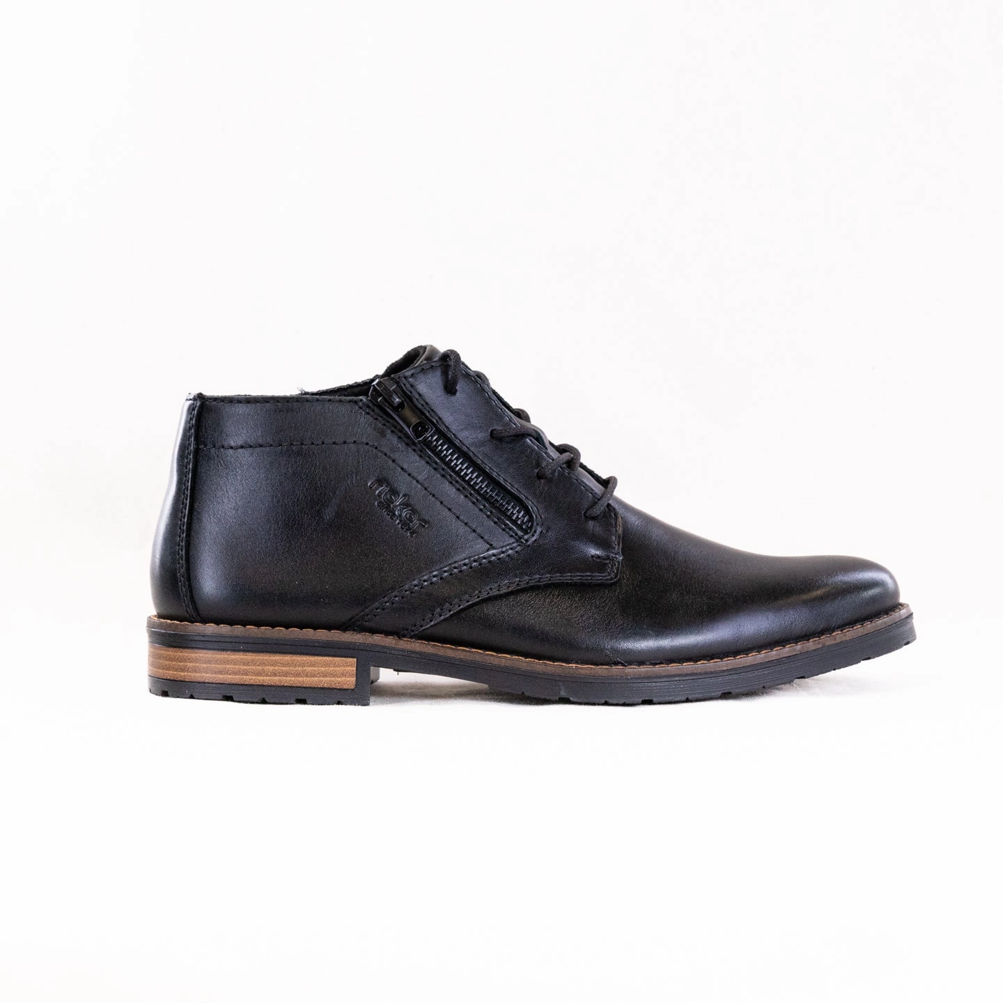 Rieker Dustin 14609 (Men's) - Black Urban Comfort Shoes Relaxed Shoes