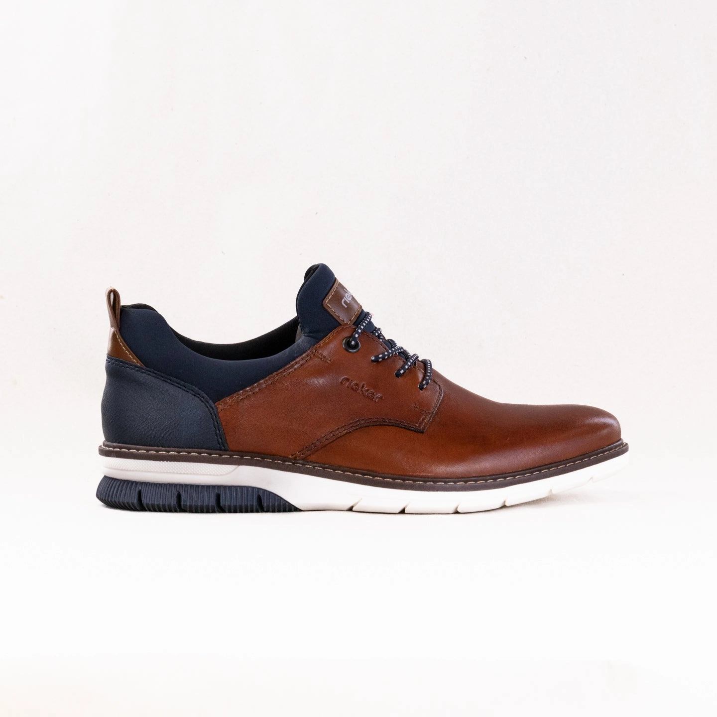 Rieker Dustin (Men's) - Brown Comfort Motion Easy Walking Slip