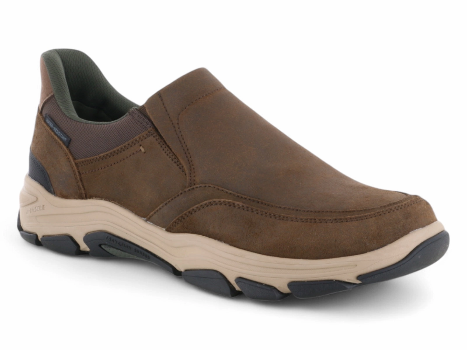 Comfortable Soles Dusk Walk Rockport Reece Step Activated Slip On Shoes Brown