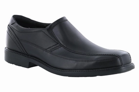 Rockport Style Leader 2 Bike Toe Slip-On Black Shock Dampening Midsole Italian Cut Rockport Style Leader 2 Bike Toe Slip-On Black