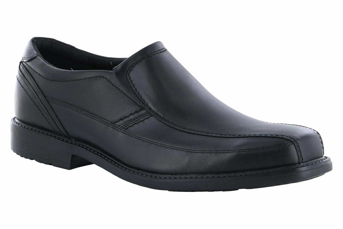 Italian Cut Rockport Style Leader 2 Bike Toe Slip-On Black