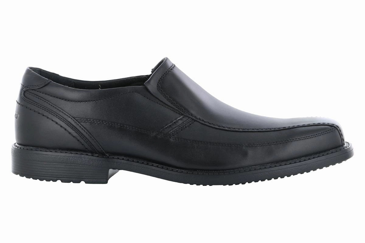 Rockport Style Leader 2 Bike Toe Slip-On Black Boardroom Style Fast Entry