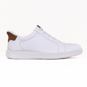 Rockport Tynnar Step Activated Casual Sneaker (Men's) - White Leather Minimal Design Rockport Tynnar Step Activated Casual Sneaker (Men's) - White Leather Low Profile