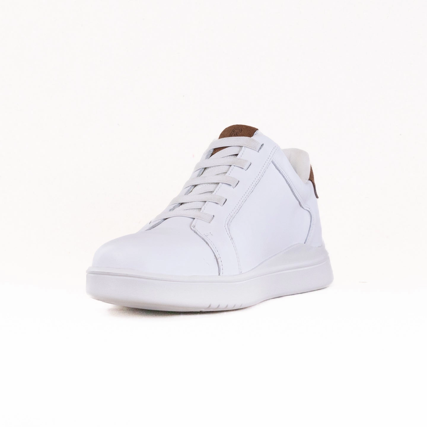Rockport Tynnar Step Activated Casual Sneaker (Men's) - White Leather Foot Softness