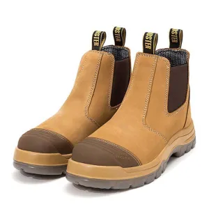 ROCKROOSTER SAFETY BOOTS GAMMON SLIP-ON ELASTIC NUBUCK LEATHER Size 9 -(43)