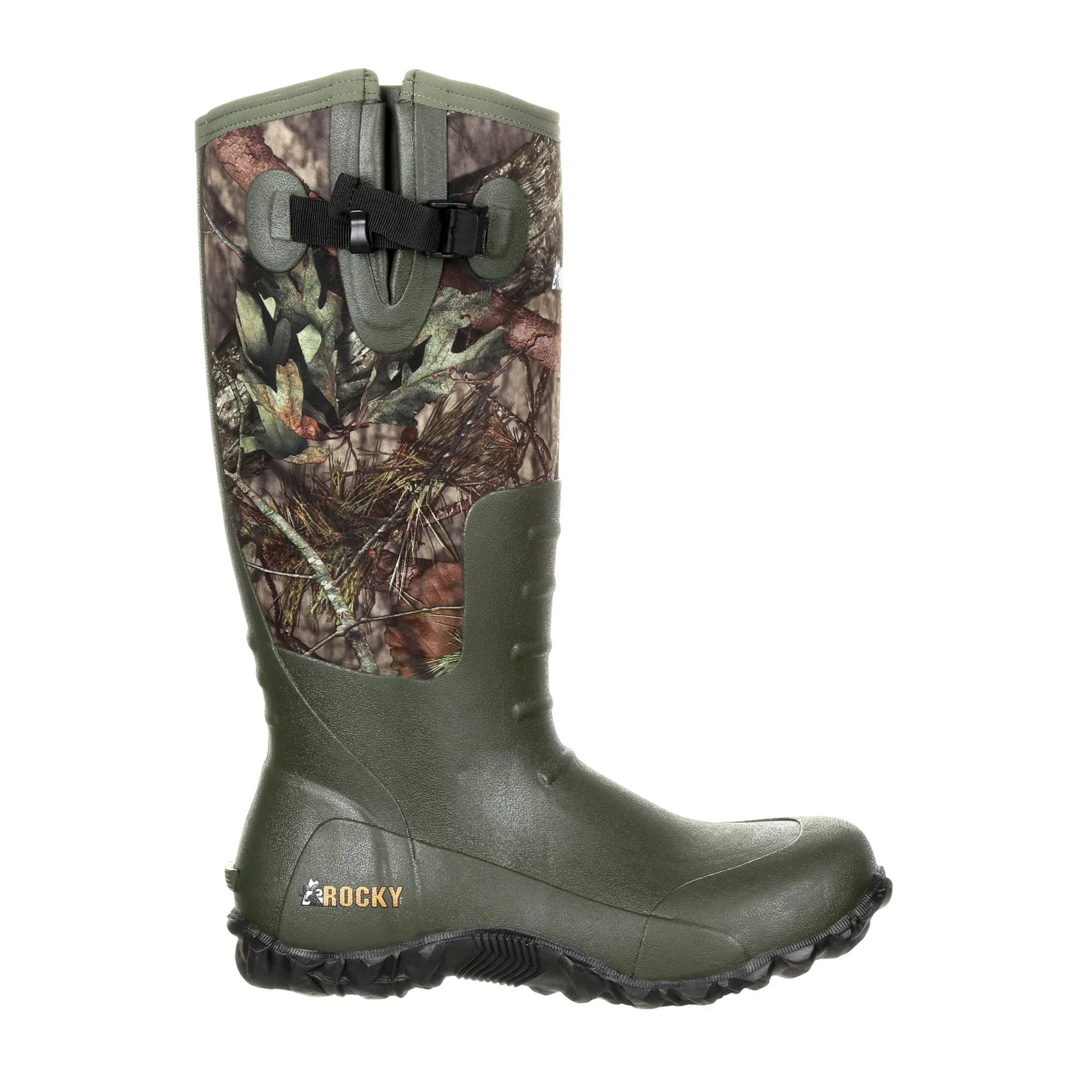 Rocky Mens MOBU Country Rubber WP Outdoor Hunting Boots