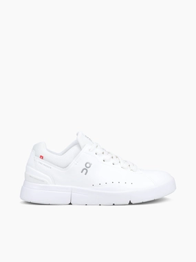 Roger Advantage All White Leather Responsive Cushioning Base Ultra Flexible Roger Advantage All White Leather