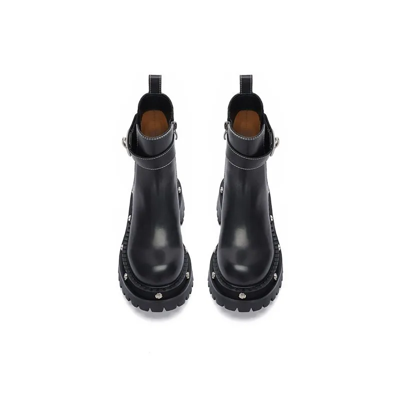 Rose-soled Chelsea Boots Black