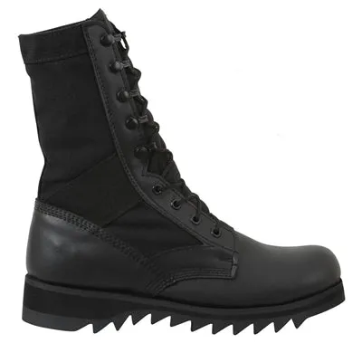 Rothco Mens Black Ripple Sole Jungle Boots