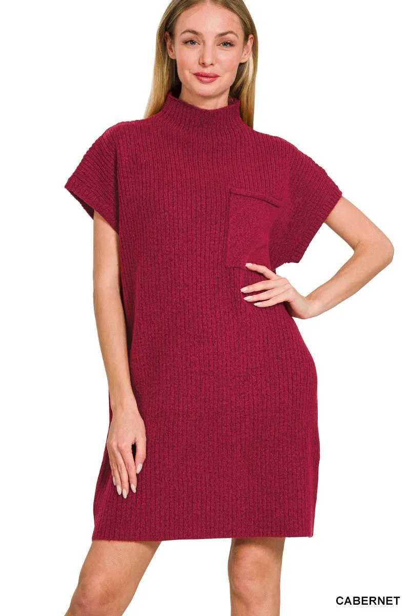 Ruby Mock Neck Sweater Dress
