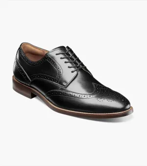 Rucci Wingtip Oxford-Black | Florsheim Ankle Protection Rucci Wingtip Oxford-Black | Florsheim Arch Reinforcement