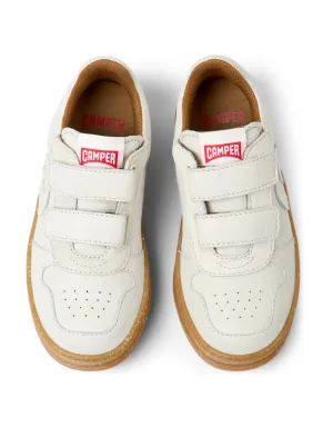 RUNNER WHITE NON-DYED LEATHER SNEAKERS