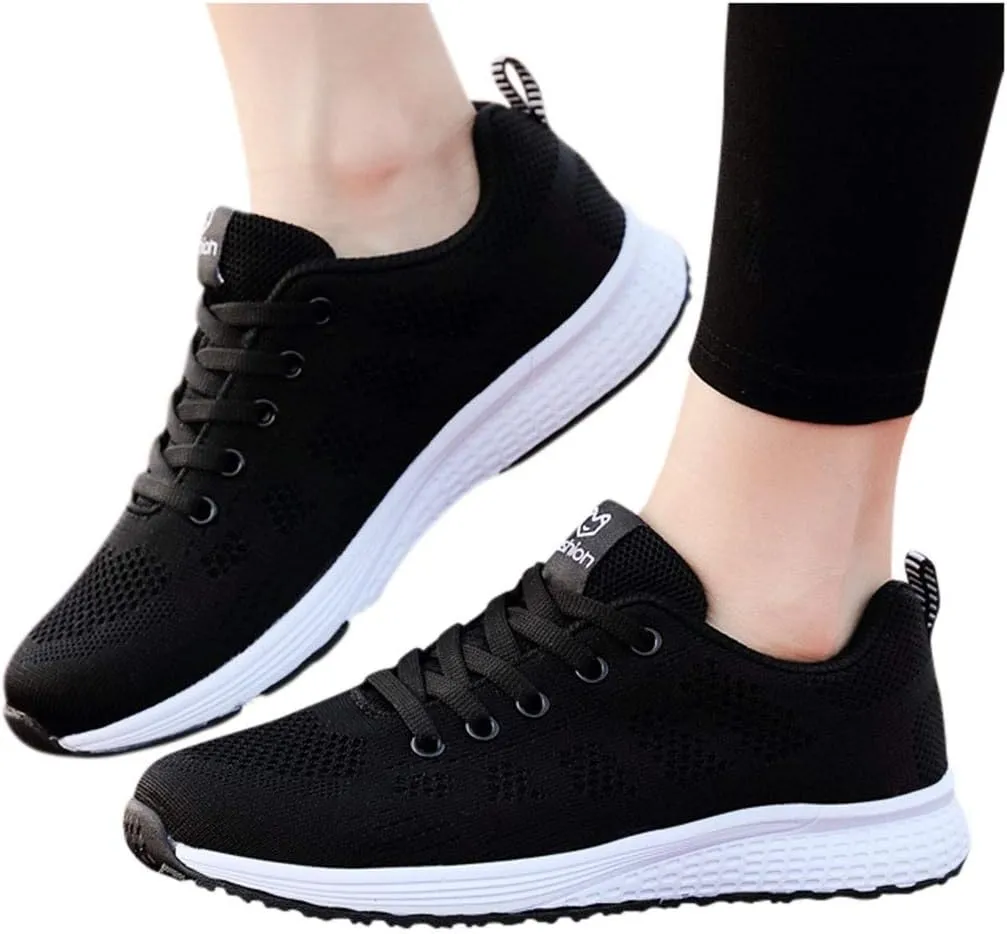 Running Shoes Women Sneakers Tennis Workout Walking Gym Lightweight Women's Tennis Shoes Orthopedic Loafers for Women with Arch Support Sneaker Mules for Women