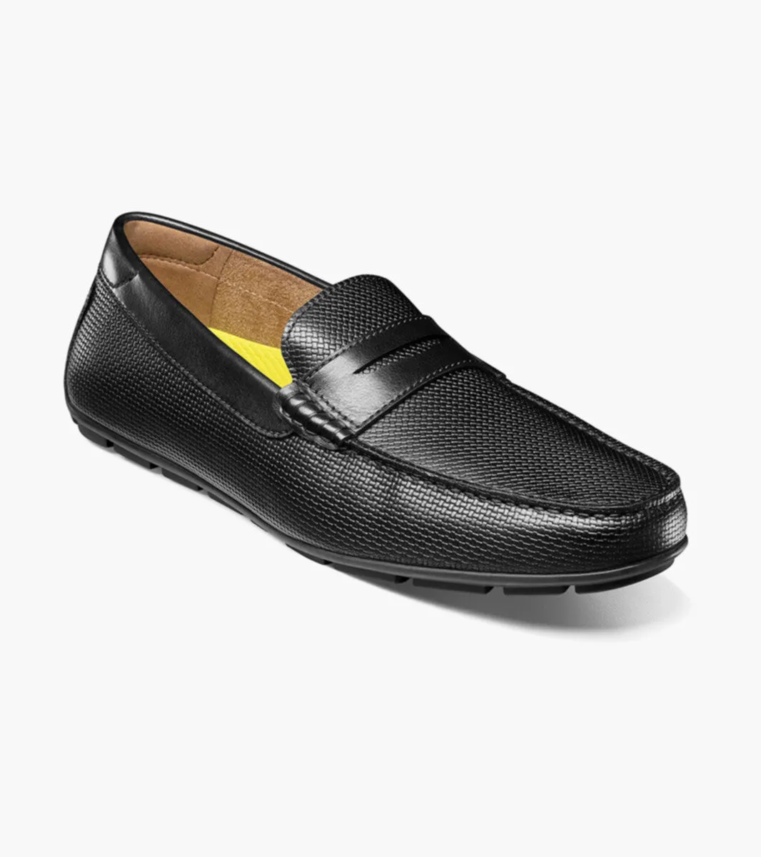 Motor Moc Toe Penny Driver-Black| Florsheim Rubber Toe Guard