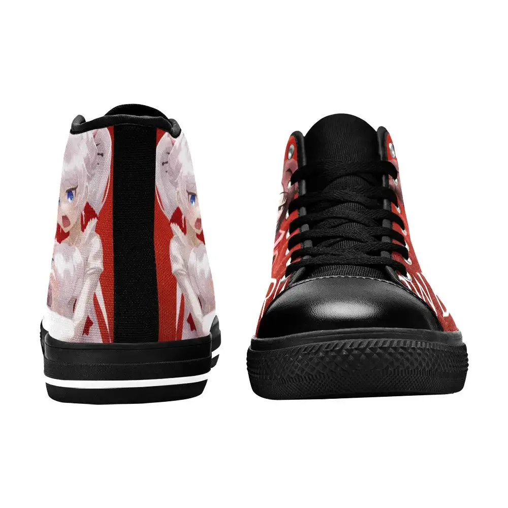 RWBY Ruby Rose Weiss Schnee Shoes High Top Sneakers for Kids and Adults
