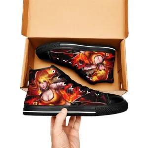 RWBY Yang Xiao Long Shoes High Top Sneakers for Kids and Adults