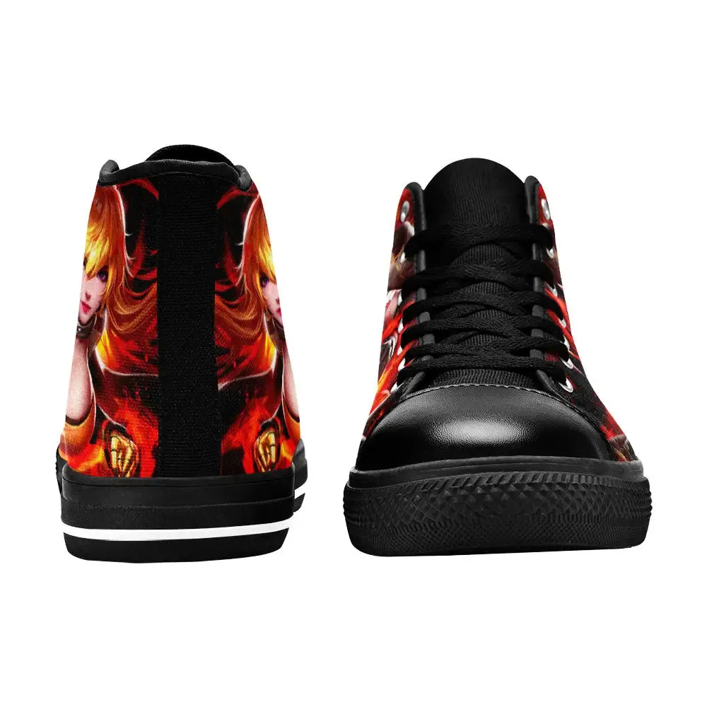 RWBY Yang Xiao Long Shoes High Top Sneakers for Kids and Adults